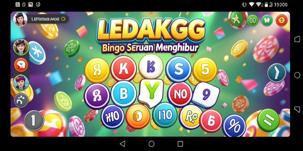 Screenshot tampilan gameplay Bingo di LEDAKGG yang seru.