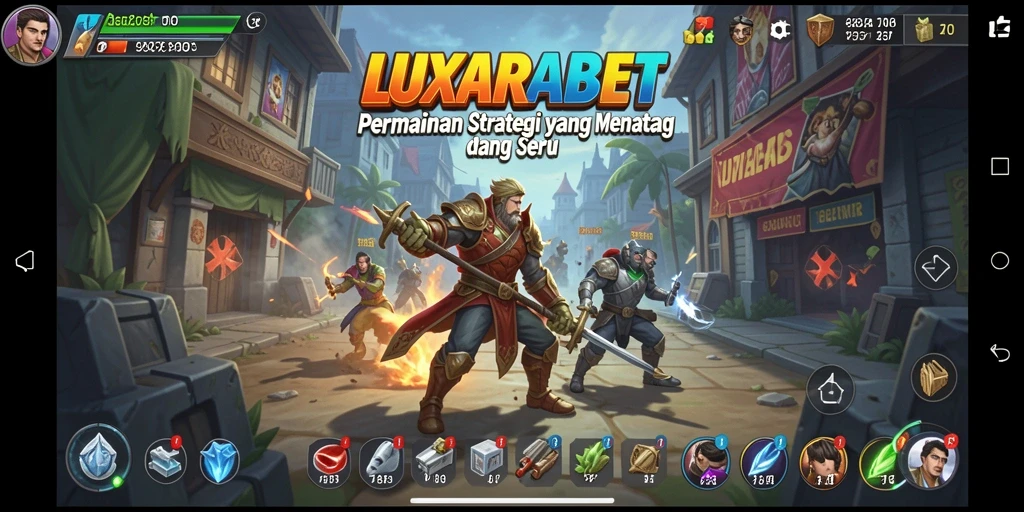 Tampilan utama gameplay LUXARABET menampilkan strategi mendalam yang memikat.