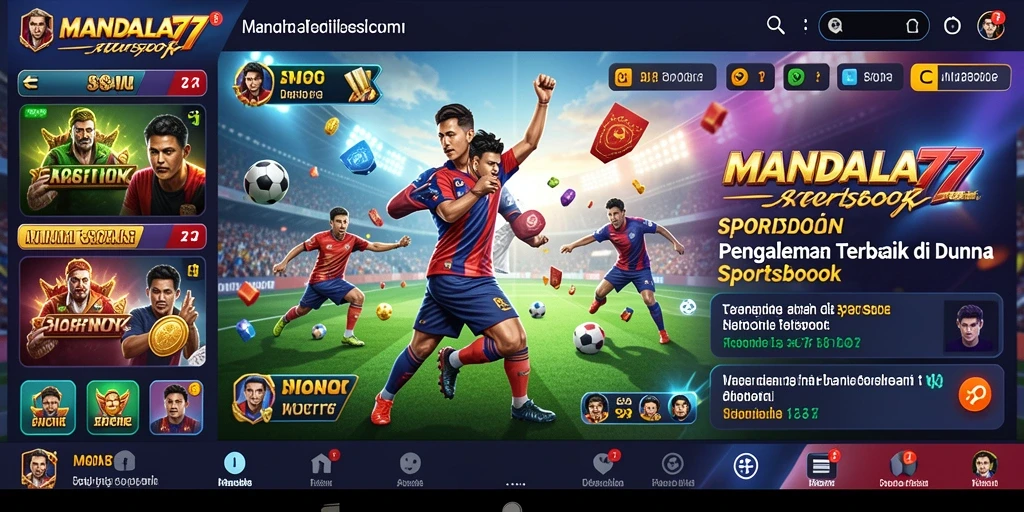Tampilan menarik dari gameplay aplikasi Sportsbook MANDALA77.