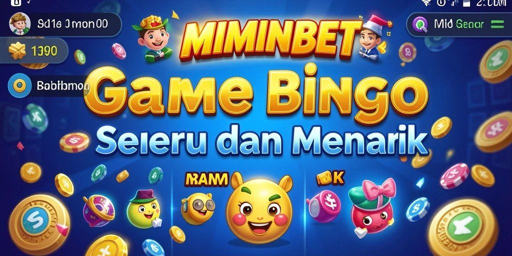 Tampilan gameplay Bingo penuh warna dan interaktif di MIMINBET.